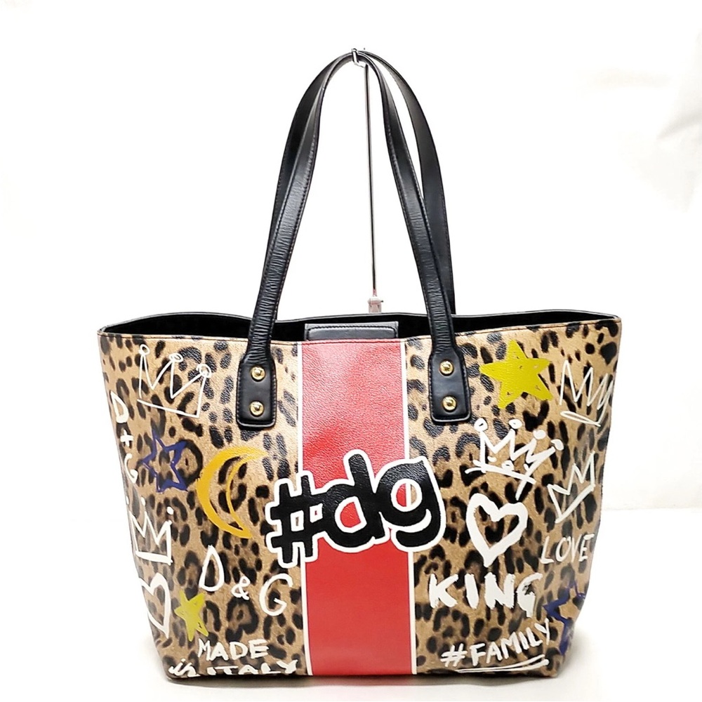 Dolce & Gabbana Beatrice Leopard Print Tote Bag